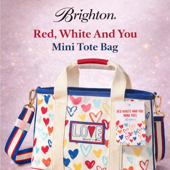 Love Handbags - Brighton Love Mini Tote Bag - Multicolor Heart Pattern